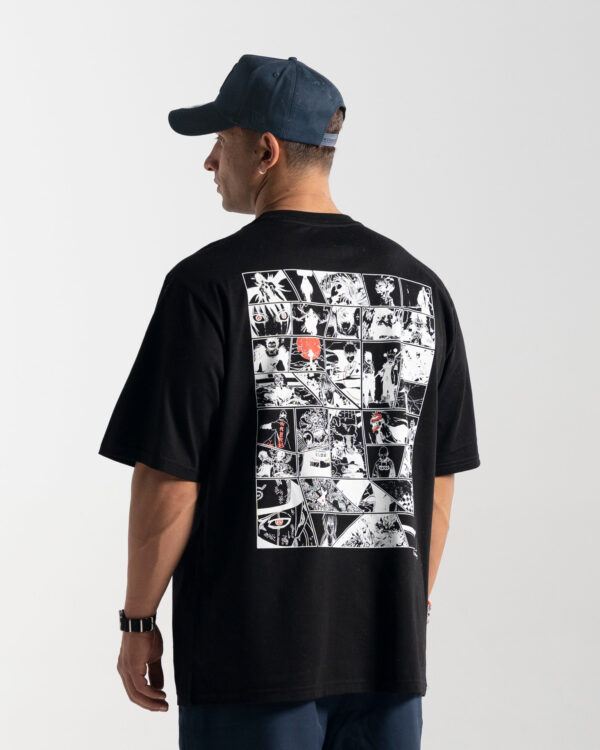 تیشرت گایجین پنل های مانگا انیمه های ناروتو دیمو اسلیر اتک آن تاییتان