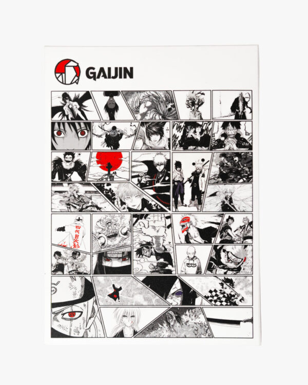 پک استیکر گایجین پنل های مانگا انیمه های ناروتو دیمو اسلیر اتک آن تاییتان