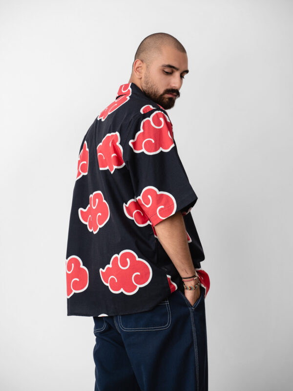 پیراهن هاوایی گایجین طرح ابر آکاتوسکی (آکاتسکی Akatsuki)